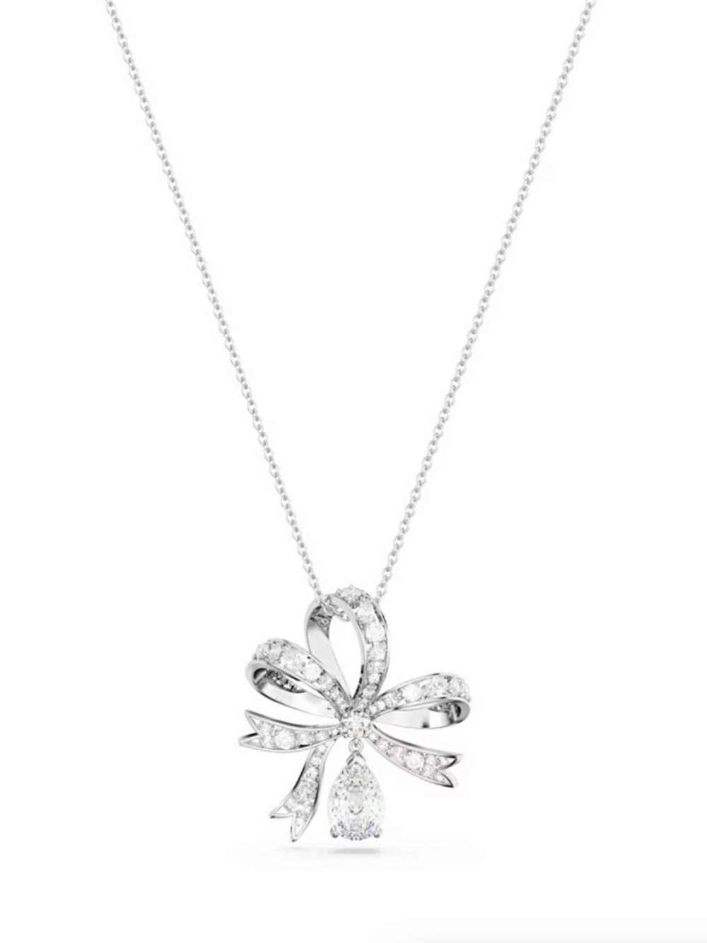 Swarovski Volta Large Bow Necklace Crystal Pendant – Elegant Statement Jewelry